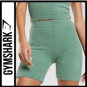 Gymshark Green Bike Shorts High-Waisted Seamless